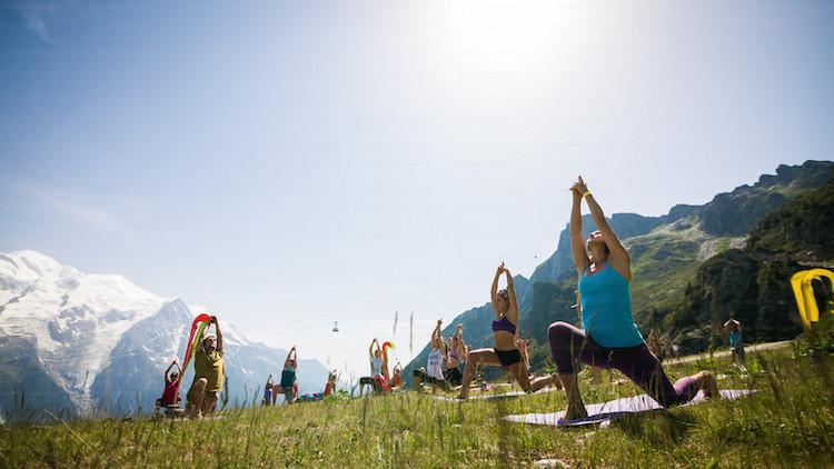 Chamonix yoga festival, chamonix summer activities, chamonix holiday