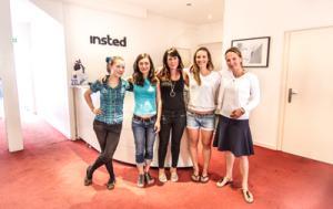 The team of Insted working with administration