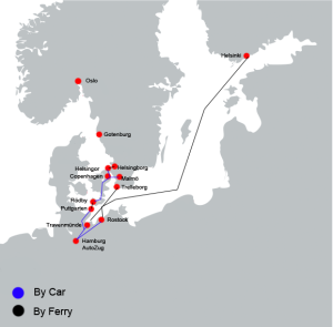 köra från Sverige, Norge och Finland till chamonix