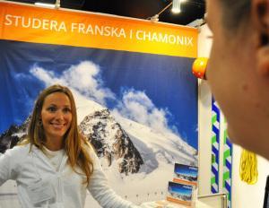 Hanna från Insted på Saco mässan i Malmö