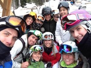 Insted students skiing