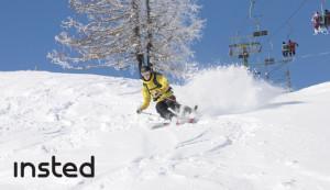 Skiing in Courmayeur with the Insted students