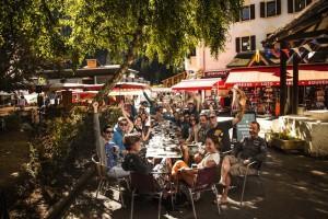 Friends in Chamonix during summer