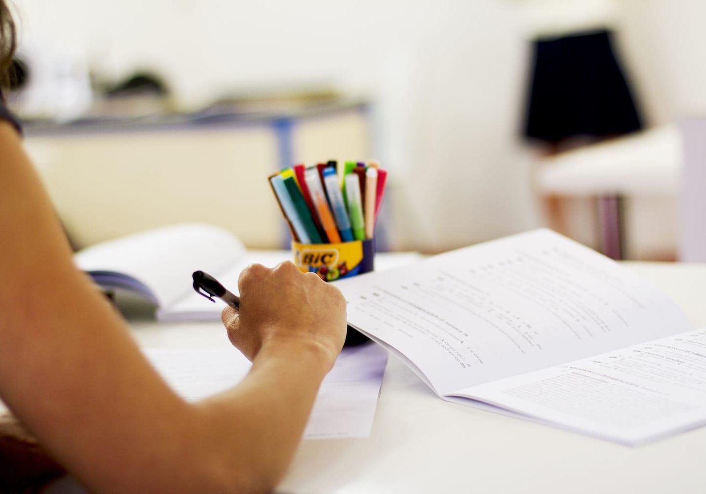Student working Adults French Courses